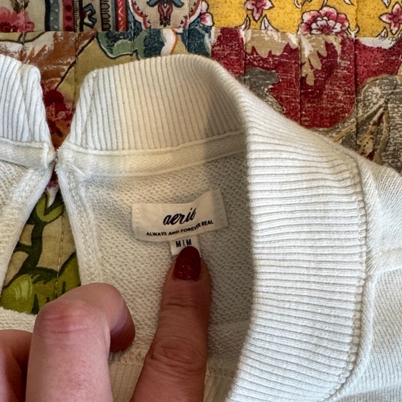 Aerie Cream Sweatshirt - Picture 2 of 7